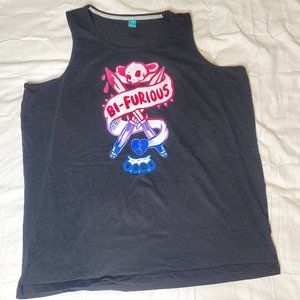 Bi-furious men's (or unisex) XL Muscle Tee black with print